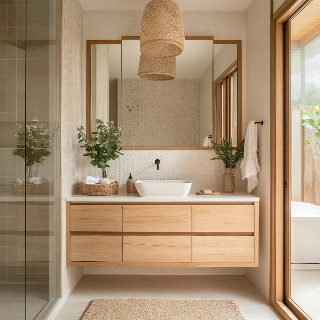 Scandinavisch badkamer stijl